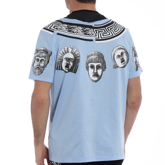 Versace Greek Balletto sky blue t-shirt - Medium - Picture 8 of 10